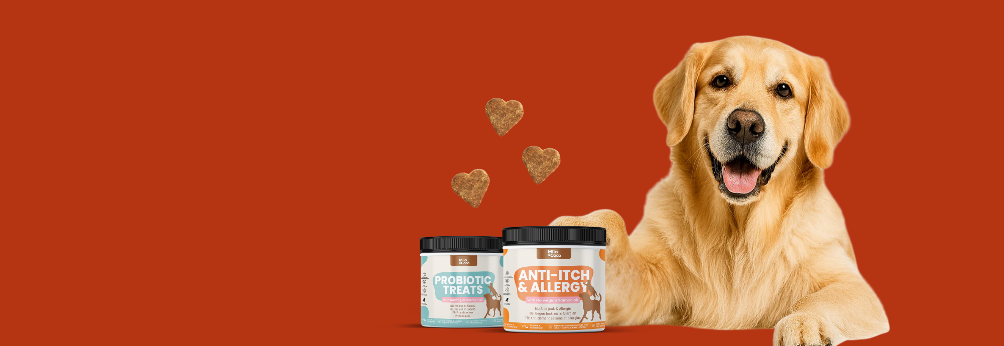 Milo & Coco | Premium natuurlijke supplementen voor honden & katten